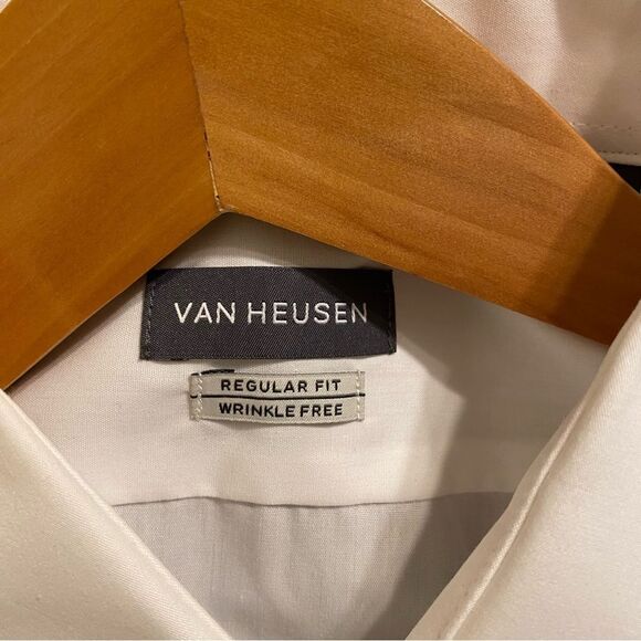 Van Heusen White Casual Button Down Shirt - Picture 8 of 9